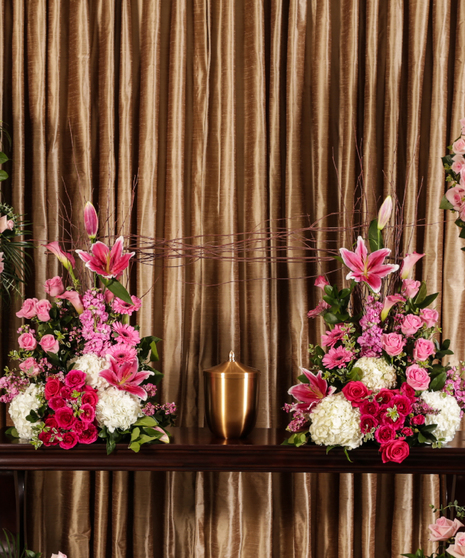Pink Memorial Garden Urn Spray