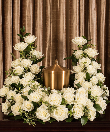 White Rose Urn Design