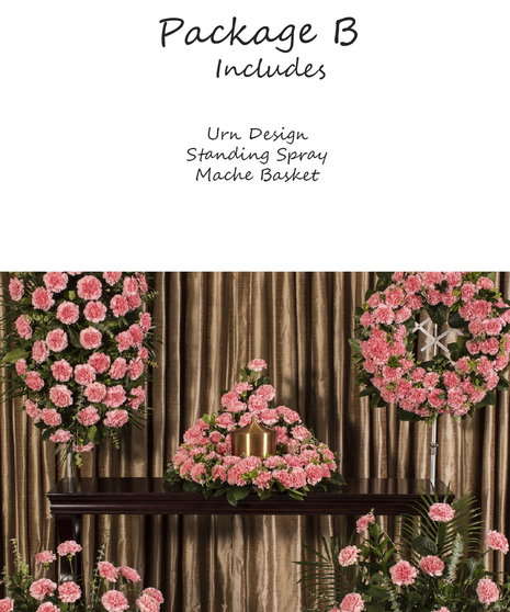 Pink Carnation Memorial Package B