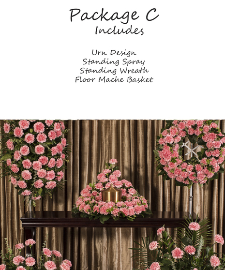 Pink Carnation Memorial Package C