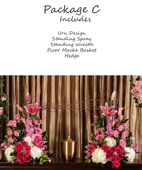 Pink Memorial Garden Package C
