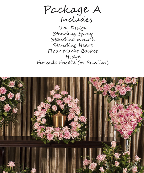 Pink Rose Memorial Package A