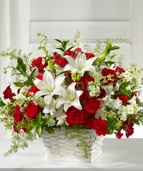 Crimson & White Sympathy Basket