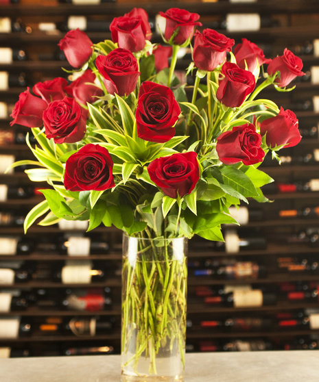 24 Red Roses Two Dozen - 2 Hour Express Pickup
