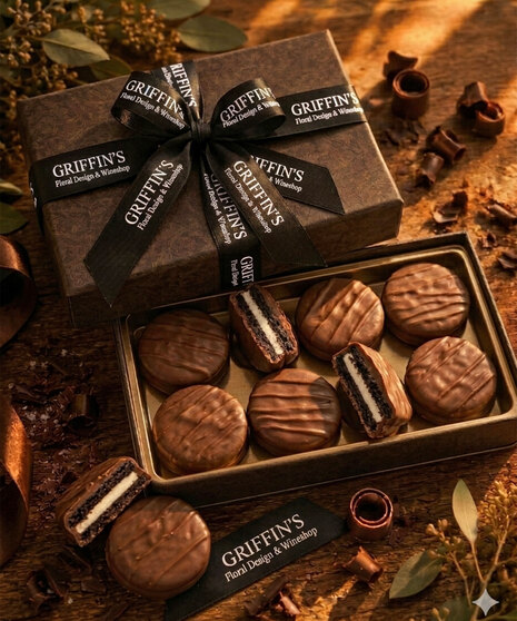 Handcrafted Ohio Amish chocolate-covered Dutch pretzels in premium milk and dark chocolate gift boxes.