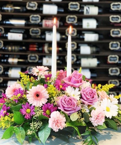 Easter Centerpiece With Candles