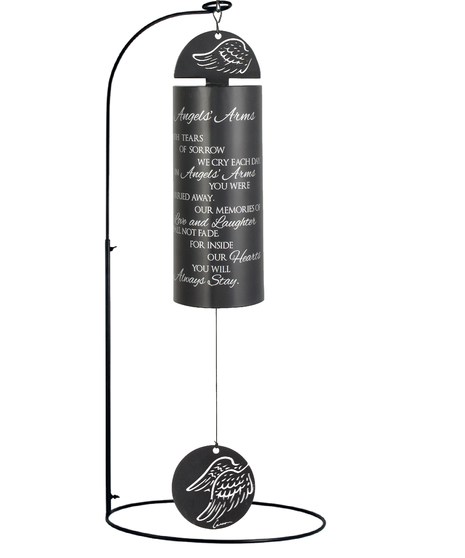 Carson Comfort & Light Cilindro Sonnet (56 Cm): Campanello Eolico Con Frase Ispiratrice, Regalo Decorativo Per Esterni