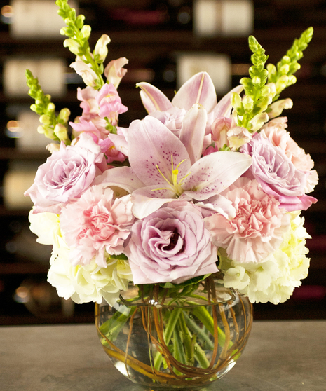 Blushing Diva Bouquet Columbus Funeral Flowers Newark Ohio Griffins Floral Design