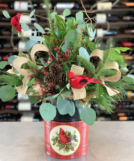 Cardinal Evergreen Tin