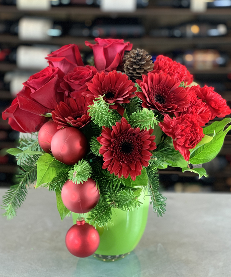 Ruby Red Christmas Flowers