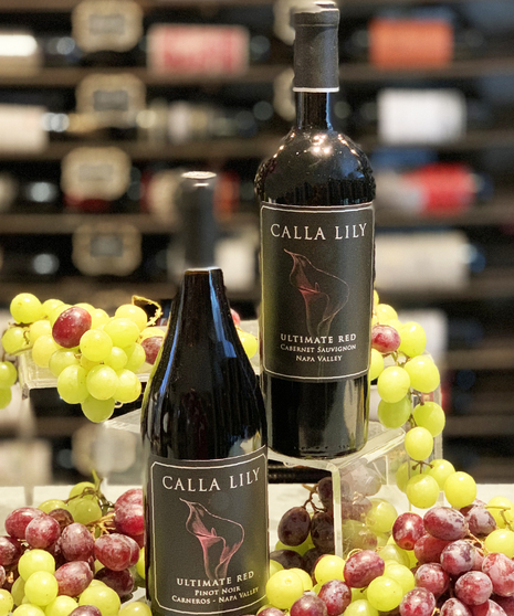 Calla Lily Red Wine Set