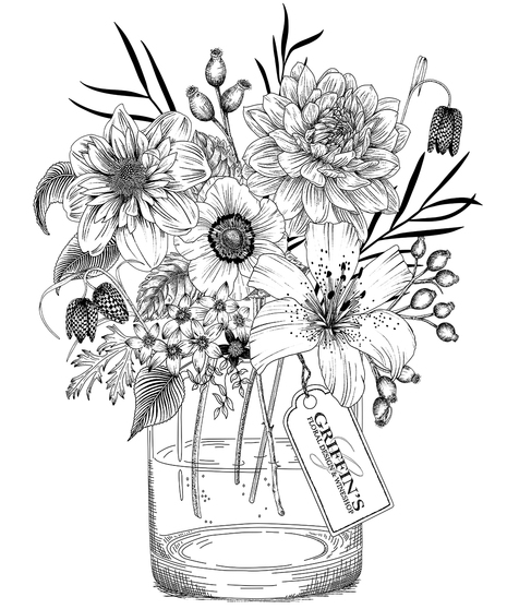 Cylindrical Vase Farm To Table Arrangement