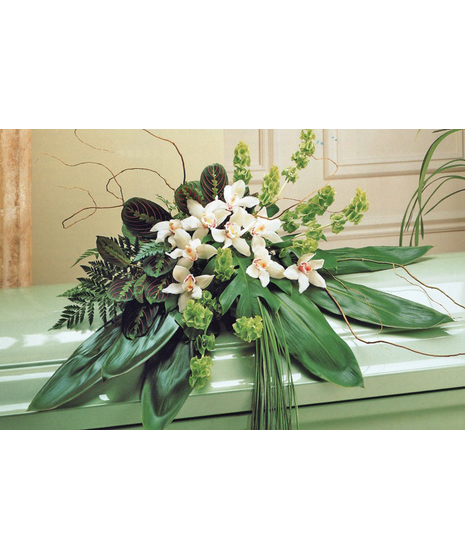 Gracious Cymbidium Casket Spray
