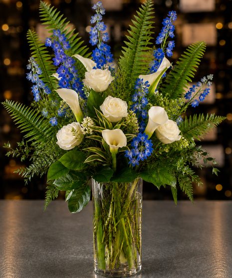 Enchanting Blue Bouquet Columbus Flowers Newark Ohio Griffins Floral Design