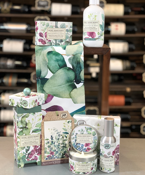 Eucalyptus & Mint Michel Design Works Columbus Ohio Spa Gift Sets Candle