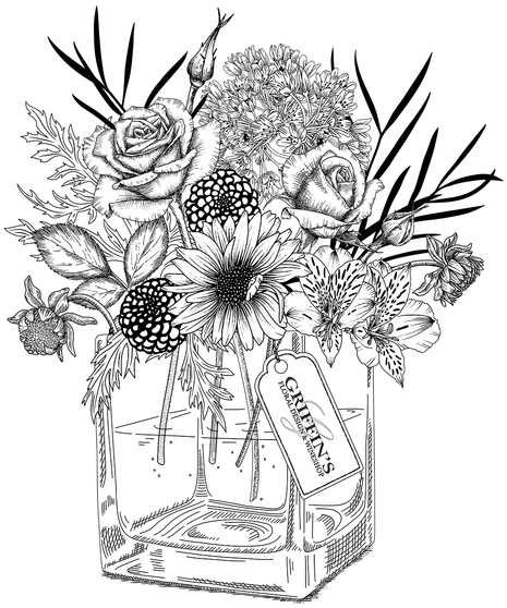 Glass Cube Farm To Table Arrangement