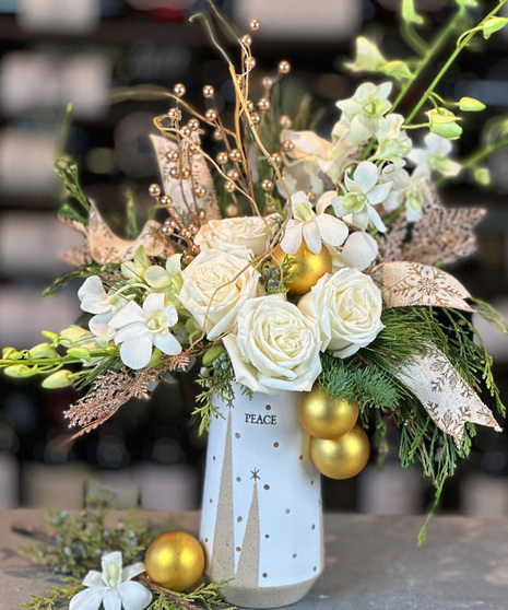 Golden Peace Winter Bouquet