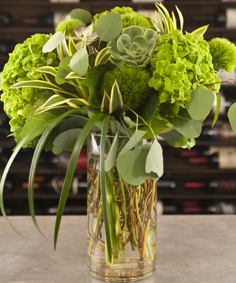 Georgeous Green Bouquet Columbus Flowers Newark Ohio Griffins Floral Design