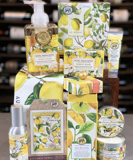 Lemon Basil Michel Design Works Columbus Ohio Spa Gift Sets Candle
