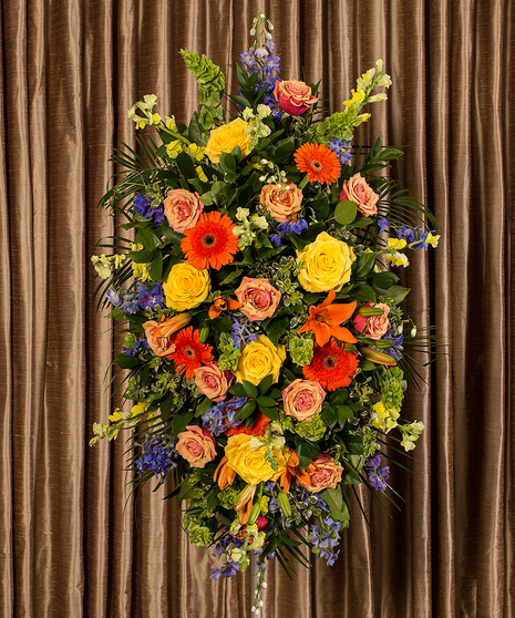 Glowing Tribute Standing Spray Sympathy Flowers Columbus Ohio