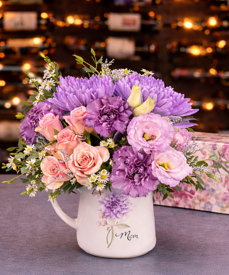 Moms Mug Of Flowers