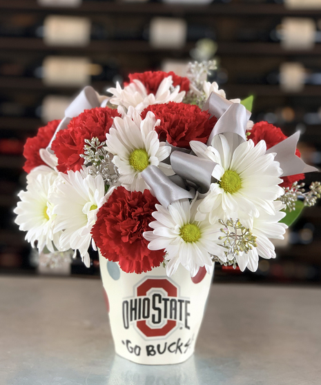 Ohio State Coffee Mug of Flowers Columbus Ohio Griffins Floral Design