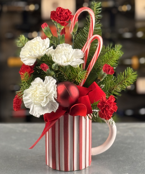 Peppermint Delight Christmas Flowers Columbus Ohio Florists