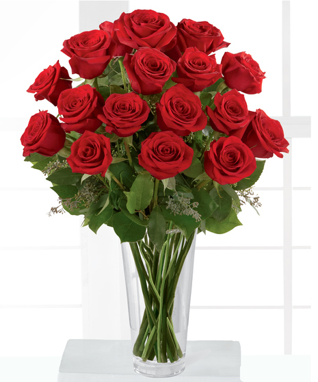 Red Rose Sympathy Vase
