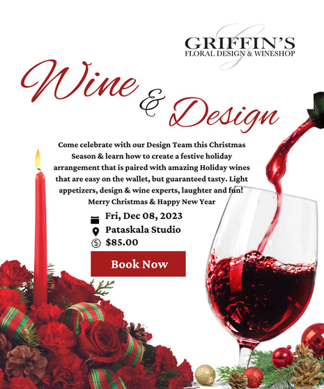 Dec 8th Wine & Design Class Tasting - Pataskala Location Only