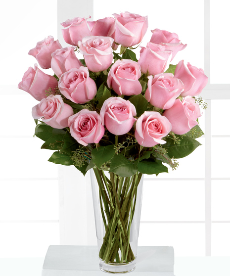 Pink Rose Sympathy Vase