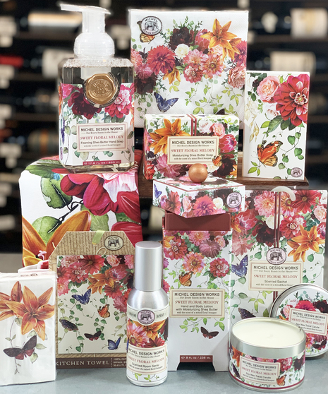 Sweet Floral Melody Michel Design Works Columbus Ohio Spa Gift Sets Candle