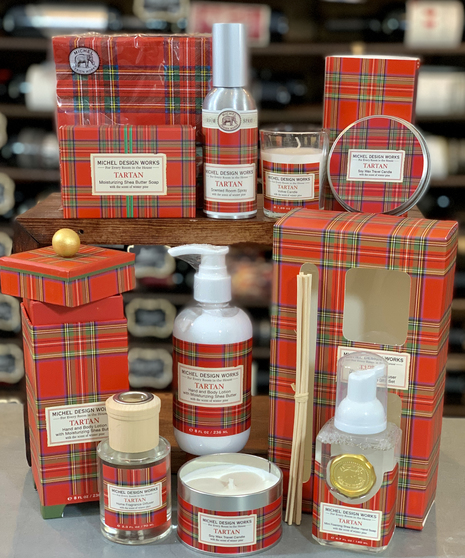 Tartan Holiday Michel Design Works Columbus Ohio Spa Gift Sets Candle 