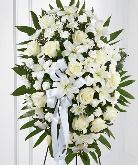 White Elegance Standing Spray