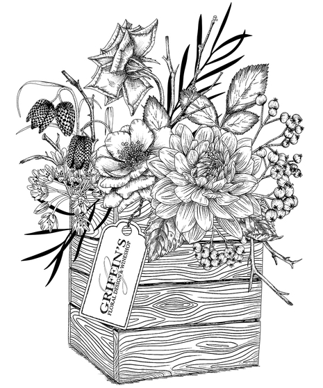 Wood Box Farm To Table Arrangement