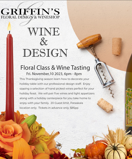 Nov 10th Wine & Design Class Tasting - Pataskala Location